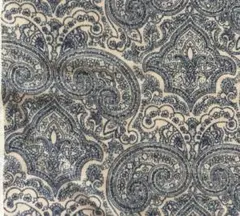 ペイズリー柄シルクコットン生地