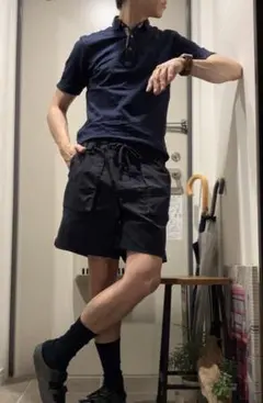 ユナイテッドアローズ　ネイビー ボタンダウン ポロシャツ s