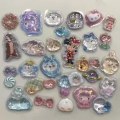 45 ボンボンドロップシール　立体　フレークシール　キャラクター　おすそ分け