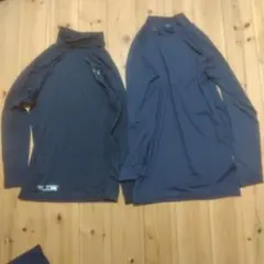 アンダーアーマー　紺　ネイビー　シャツ　長袖　まとめ　ハイネック　タートル