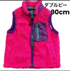 【まとめ売りOK】DOUBLE.B ベビーベスト ピンク色　90cm