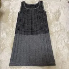 COMME CA ISM グレー ノースリーブワンピース