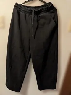 UNIQLO : C/ユニクロ スウェットワイドパンツ 男女兼用 S ブラック