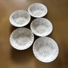 花柄　深皿　5枚セット　未使用品