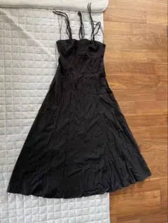 ZARA ブラック キャミワンピース Mサイズ