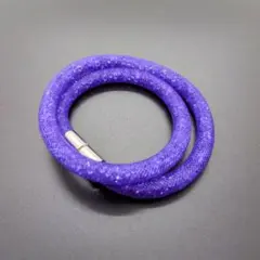 スワロフスキー Stardust 2WAY ブレスレット チョーカー　パープル