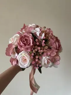 結婚式 ブライダル ブーケ 造花 韓国風