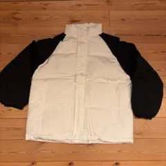 バイカラー ダウンジャケット 白黒 3XL 新品 オーバーサイズ