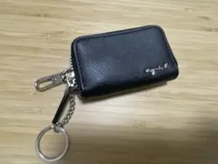 アニエスベー　ブラック 合成皮革 キーケース