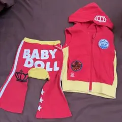 BABYDOLL セットアップ ベスト パンツ 王冠ロゴ