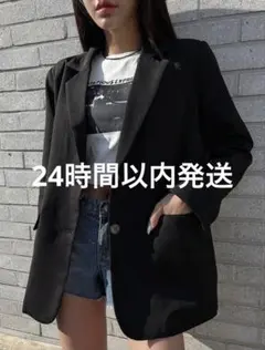 DAZY シンプルカラーカジュアルブレザー