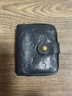 値下げ！！！IL BISONTE 二つ折り財布 ロゴ型押しのサムネイル