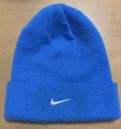 NIKE ニット帽 ビーニー ブルー 刺繍ロゴのサムネイル