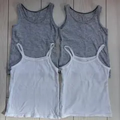 UNIQLO メッシュ　タンクトップ 肌着 4枚セット 80