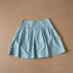 アナトリエ／ボンメルスリー　膝丈スカート　サイズ38 水色　アリエルブルー　春服のサムネイル