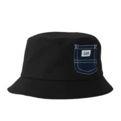 【新品未使用】Lee リー 帽子 バケットハット ブラック レディース