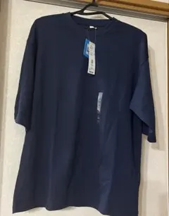 TOPVALU PEACE FIT COOL 五分袖Tシャツ 濃青L 吸水速乾のサムネイル