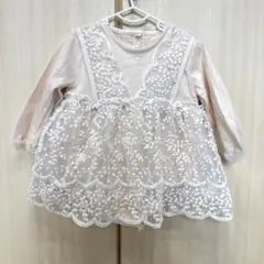 ベビードレス　70cm レースロンパース　長袖