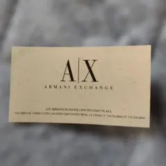 A|X ARMANI EXCHANGE 海外名刺のサムネイル