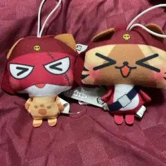 モンスターハンター×ケロロ軍曹　ぬいぐるみちゃーむ　ギロロ　アイルー　セット