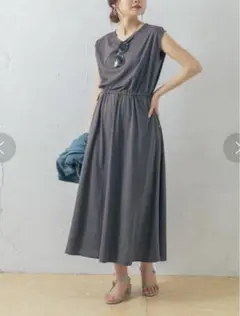 URBAN RESEARCH ROSSO ウエストギャザーカットワンピース