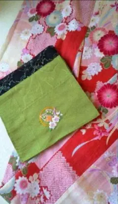 和柄　花柄　レトロ　浴衣　帯　セット