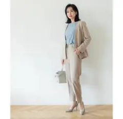 coca ベージュ　セットアップ レディース スーツセット Mサイズ