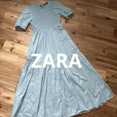 ZARA ブルー　ワンピース