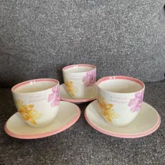 ナカノヒロミチ☆ カップ＆ソーサー ３set