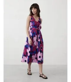 BANANA REPUBLIC ★ポプリン シャーリング ミディワンピースのサムネイル