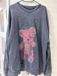 TRAVAS TOKYO/トラバス トーキョー ピグメント加工くまトレーナーのサムネイル