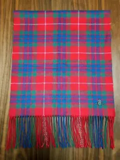 Vivienne Westwood タータンチェックカシミヤマフラー 赤青緑