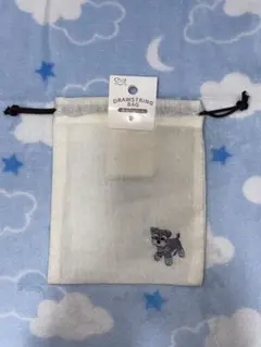 刺繍巾着袋 シュナウザー 犬柄 小物入れのサムネイル
