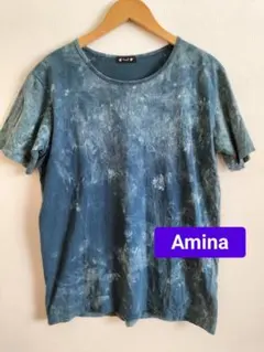 Aminaアミナ　タイダイ半袖Tシャツ　グリーン　エスニックのサムネイル