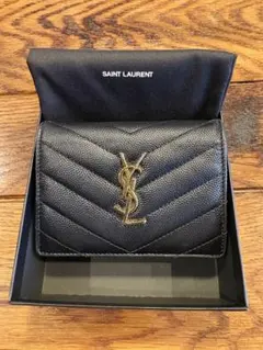 SAINT LAURENT ブラック 二つ折り財布