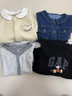 50~70長袖ベビー服4点セット