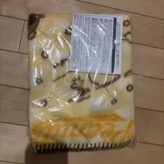 スヌーピー　SNOOPY キャラクター柄イエローフリースブランケット