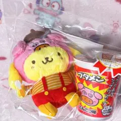 ブタメン　サンリオ　ポムポムプリン　マスコットキーホルダー