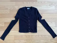 LAGUAGEM カットアウトスリーブVネックカーディガン