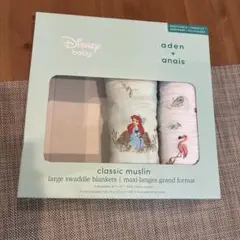 新品　ディズニー アリエル おくるみ ガーゼ aden + anais