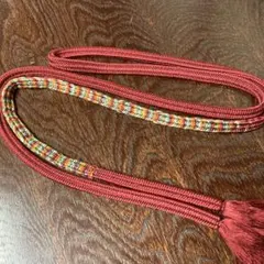 帯締め 帯じめ 帯しめ おびじめ 赤