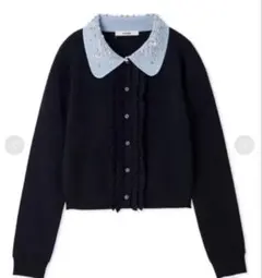 ❤️スナイデル❤️ ビジューカラーニットカーディガン　ネイビー