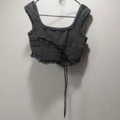 MURUA ビスチェ　freeサイズ　ブラックデニム