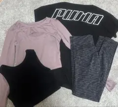 puma gu トレーニング ウェア ヨガ ジム ランニング S