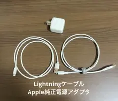 Lightningケーブル2本　Apple純正の12W USB電源アダプタ