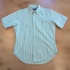 ラルフローレン ストライプ 半袖シャツ CLASSIC FIT M