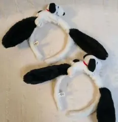 USJ SNOOPY　スヌーピー 耳付きカチューシャ２個セット　ユニバ