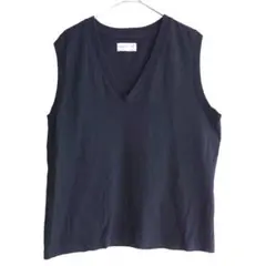 アニエスベー✨ノースリーブVネックTシャツ 日本製 コットン