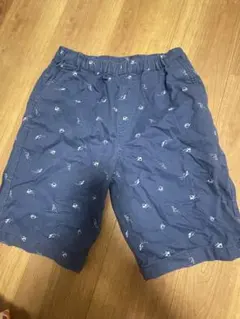 UNIQLO 150 ネイビー ハーフパンツ