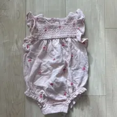baby GAP フラミンゴ柄ロンパース 3-6ヶ月
